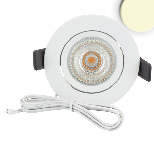 ISOLED Spot LED encastré MiniAMP 24V DC - couleur de lumière blanc chaud